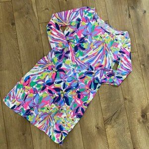 Lilly Pulitzer Marlowe Dress" Havin A Blast" 3/4 Sleeve  Size M